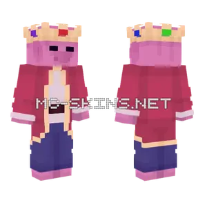 Pink Cat Hat Minecraft skin