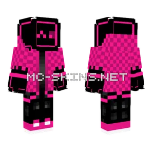 Pink Checkered Outfit Minecraft skin