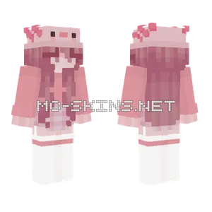 Pink Cherry Blossom Girl Minecraft skin