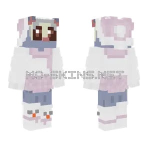 Pink Christmas For Potno0dle Minecraft skin