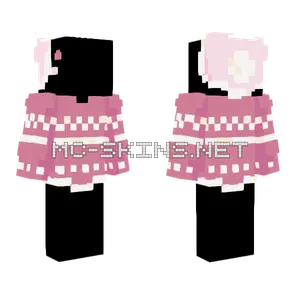 Pink Christmas Ob Minecraft skin