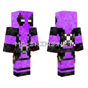 Pink Deadpool Minecraft skin