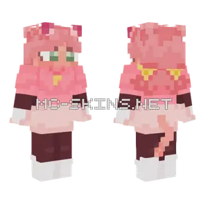 Pink Deltarune Minecraft skin
