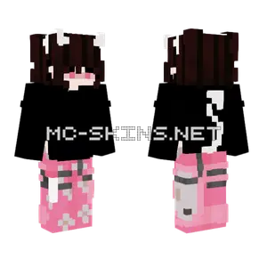 Pink Demon Lady Skin Minecraft skin