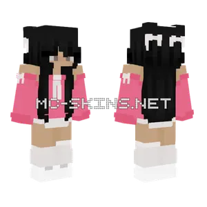 Pink Dress Girl Minecraft skin
