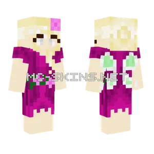 Pink Fairy One With Nature Minecraft skin