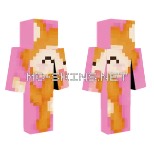 Pink Floof Animal Minecraft skin
