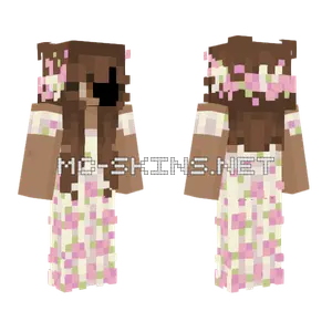 Pink Flower Pandora Minecraft skin