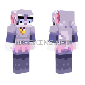 Pink Ghost Deltarune Minecraft skin