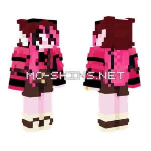 Pink Girl Minecraft skin