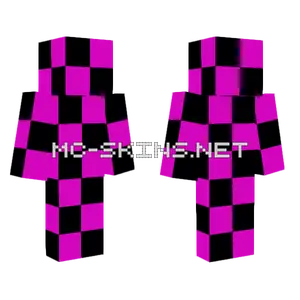 Pink Glitch Pattern Minecraft skin