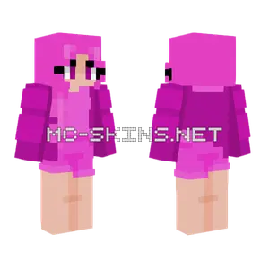 Pink Hair Girl Minecraft skin