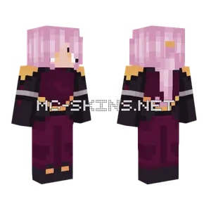 Pink Hair Girl Minecraft skin
