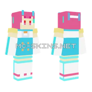 Pink Hair Girl Minecraft skin