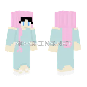 Pink Hair Girl Outfit Minecraft skin