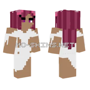 Pink Haired Girl Minecraft skin
