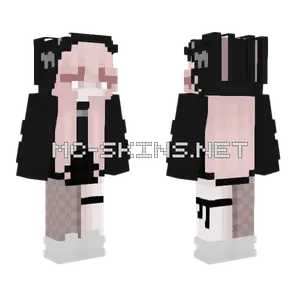 Pink Haired Girl Minecraft skin