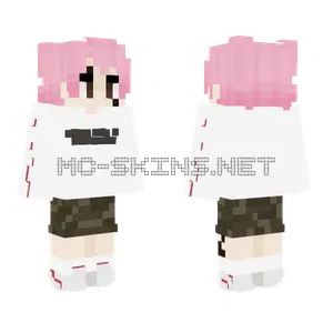 Pink Haired Schoolgirl