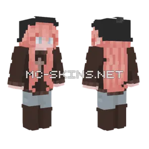 Pink Haired Witch Minecraft skin