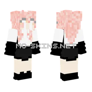 Pink Haired Woman Minecraft skin