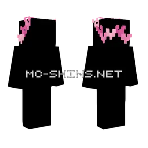 Pink Heart Crown Minecraft skin