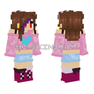 Pink Heart Dress Girl