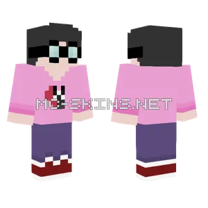 Pink Hoodie Girl Minecraft skin
