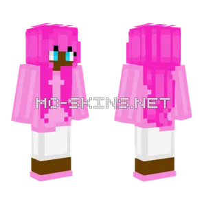 Pink Hoodie Girl Minecraft skin