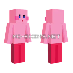 Pink Kirby Minecraft skin
