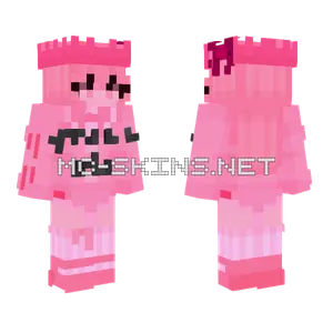 Pink Kirby Minecraft skin