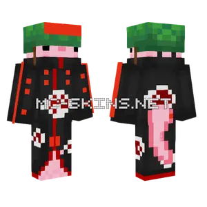 Pink Kirby Akatsuki Minecraft skin