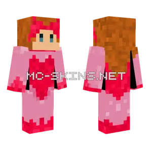 Pink Kirby Minecraft skin