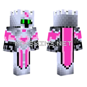 Pink Knight of Nostalgia Minecraft skin