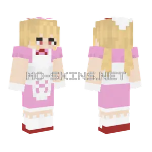 Pink Nurse Outfit Minecraft skin