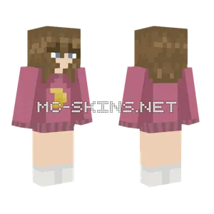 Pink Pajama Girl Minecraft skin