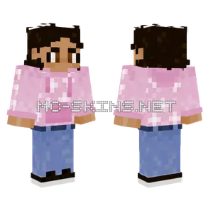 Pink Pajama Girl Minecraft skin