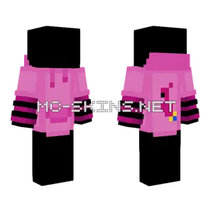 Pink Parrots Hoodie Base Minecraft skin