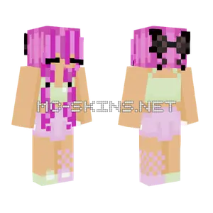 Pink Pastel Outfit Minecraft skin