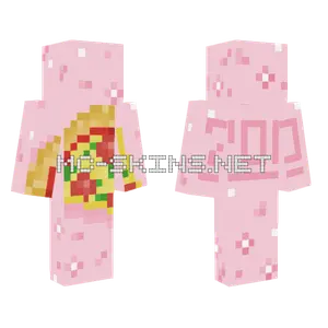 Pink Pizza Outfit Minecraft skin