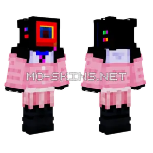 Pink Robot Character