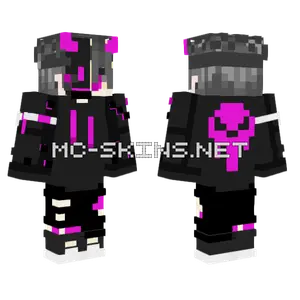 Pink Skull Guy Minecraft skin