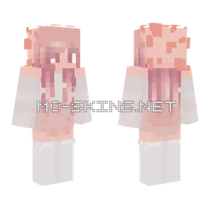 Pink Speckled Girl Minecraft skin