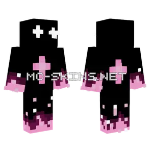 Pink Star Gradient Minecraft skin