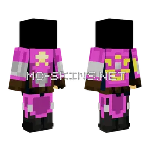 Pink Star Outfit Minecraft skin