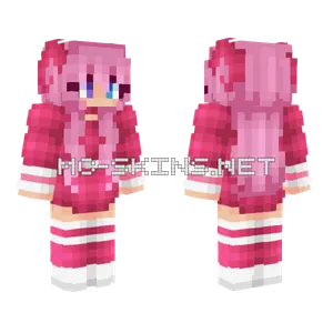 Pink Valentine Cleora Skin Minecraft skin