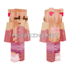 Pink Valentine Holiday Skin Minecraft skin