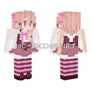 Pink Witchy Girl Minecraft skin