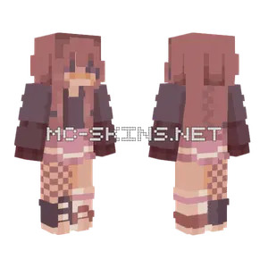 Pink With Purple Rce Minecraft skin