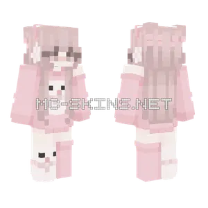 Pink Xmas D Minecraft skin