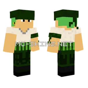 Pirate Hunter Zoro Minecraft skin